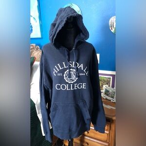 Hillsdale College Navy Blue Hoodie 2XL